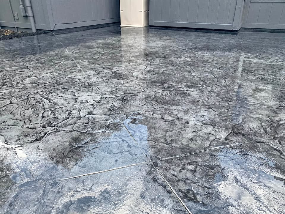 Stamped concrete project example